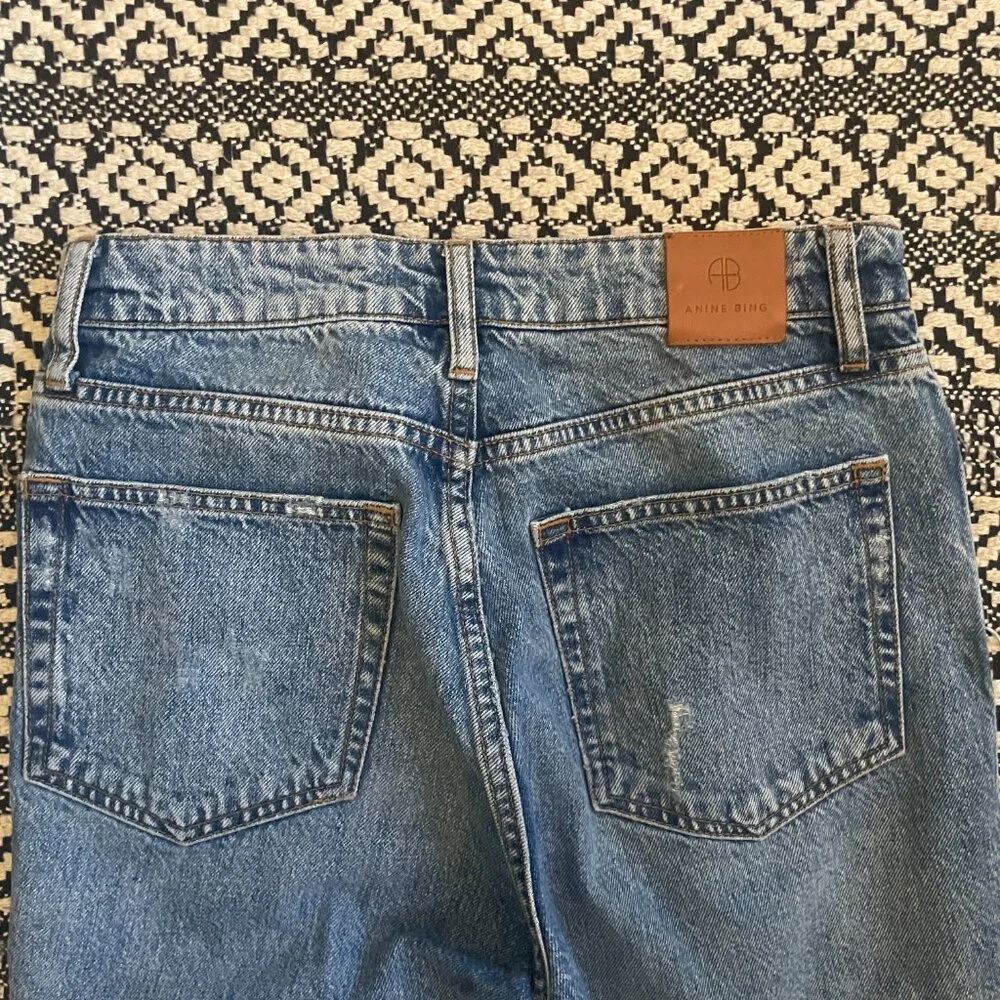 Anine Bing Betty High-Rise Relaxed Jeans – Size 28 - Picture 8 of 9